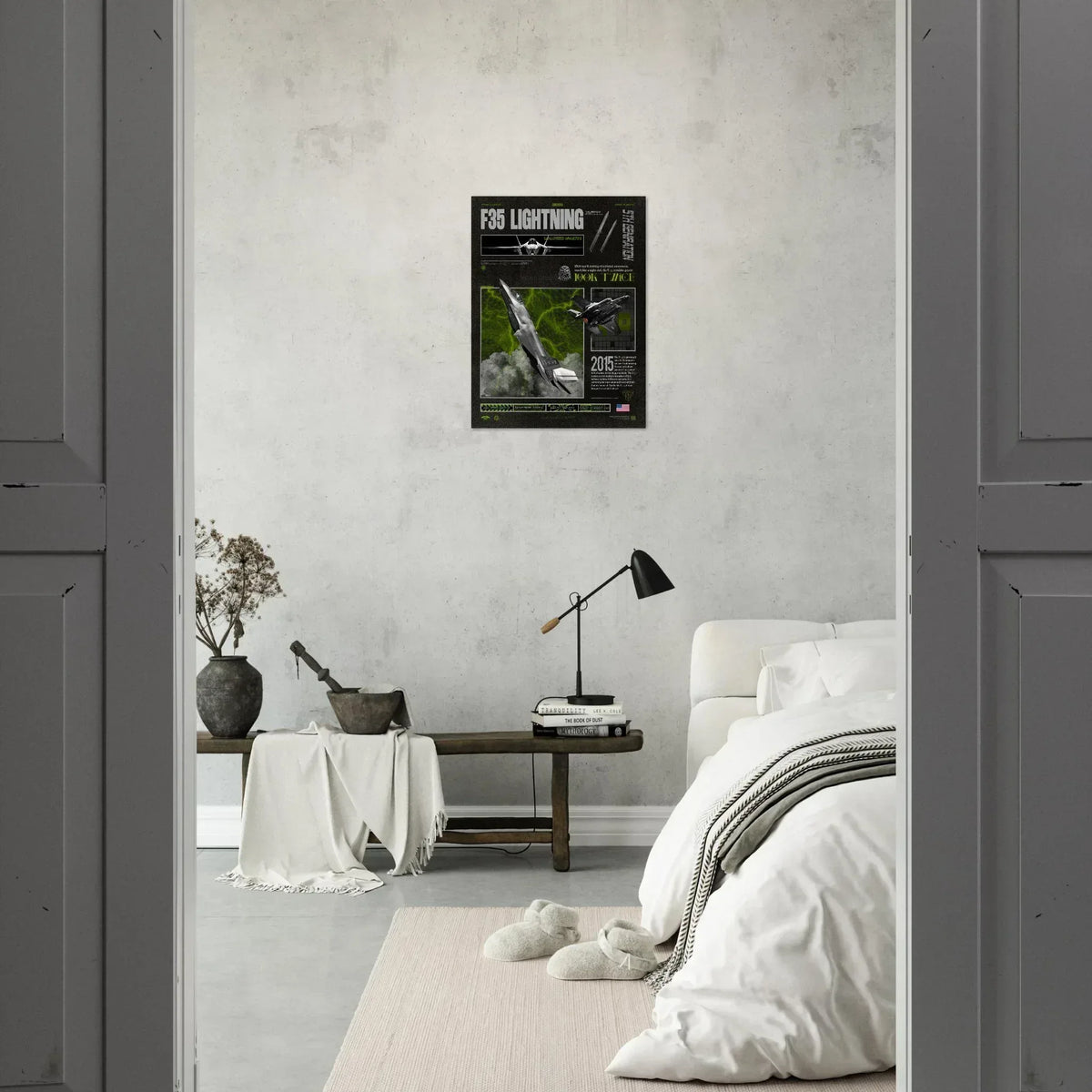 F35 Lightning 2 Brutalism Premium Matte Poster - Missileer Posters