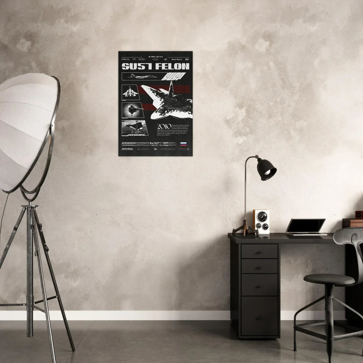 Retro Su 57 Felon Premium Matte Poster - Missileer Posters