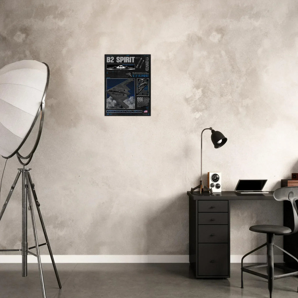 B2 Spirit Brutalism Premium Matte Poster - Missileer Posters