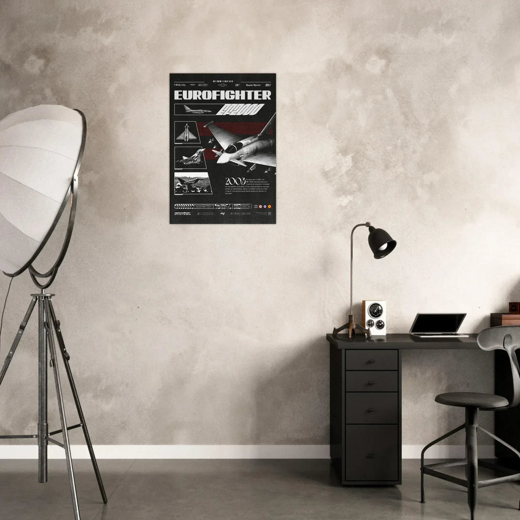 Retro EF2000 Eurofighter Typhoon Premium Matte Poster - Missileer Posters