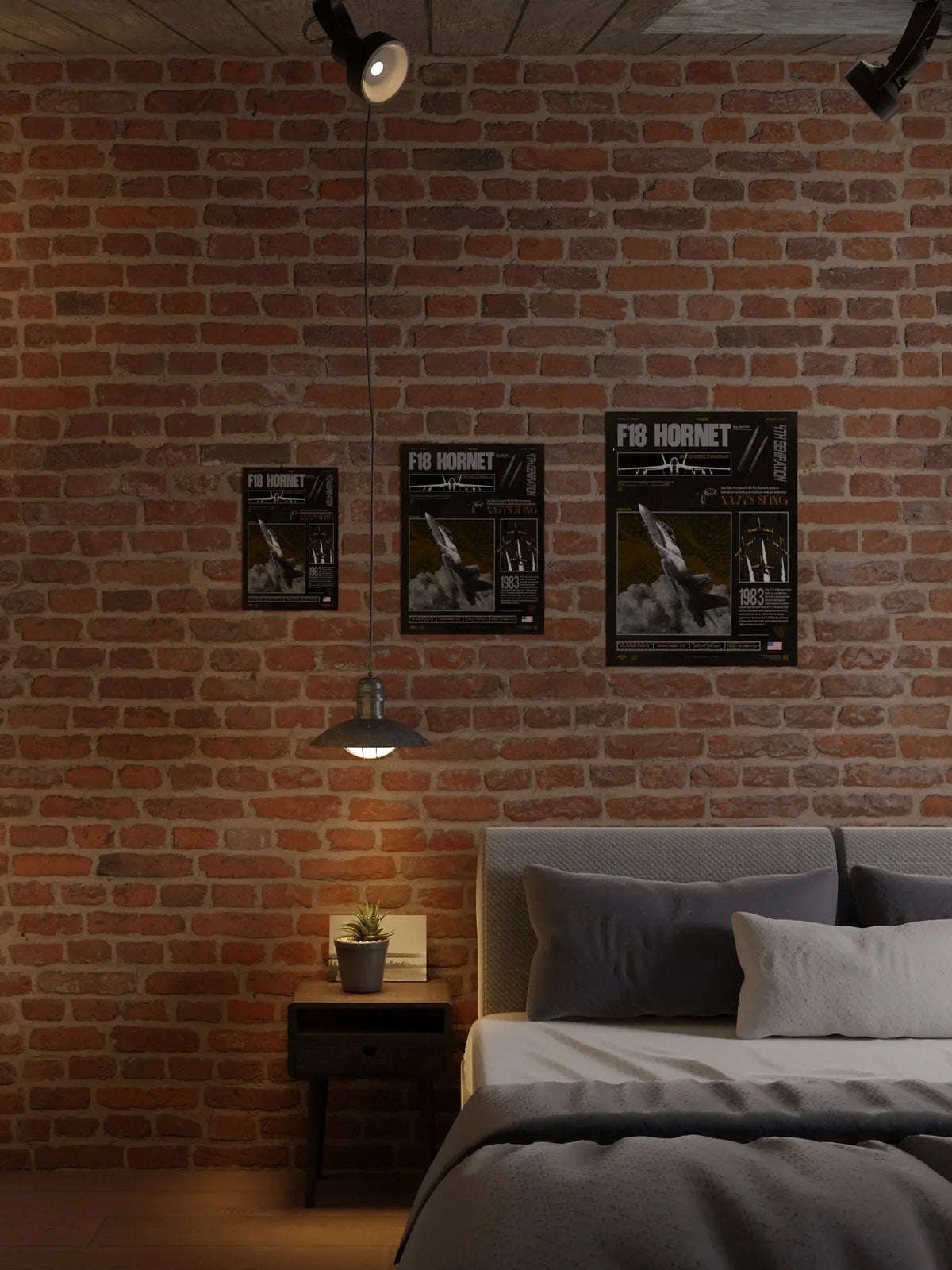 F18 Hornet Brutalism Premium Matte Poster - Missileer Posters