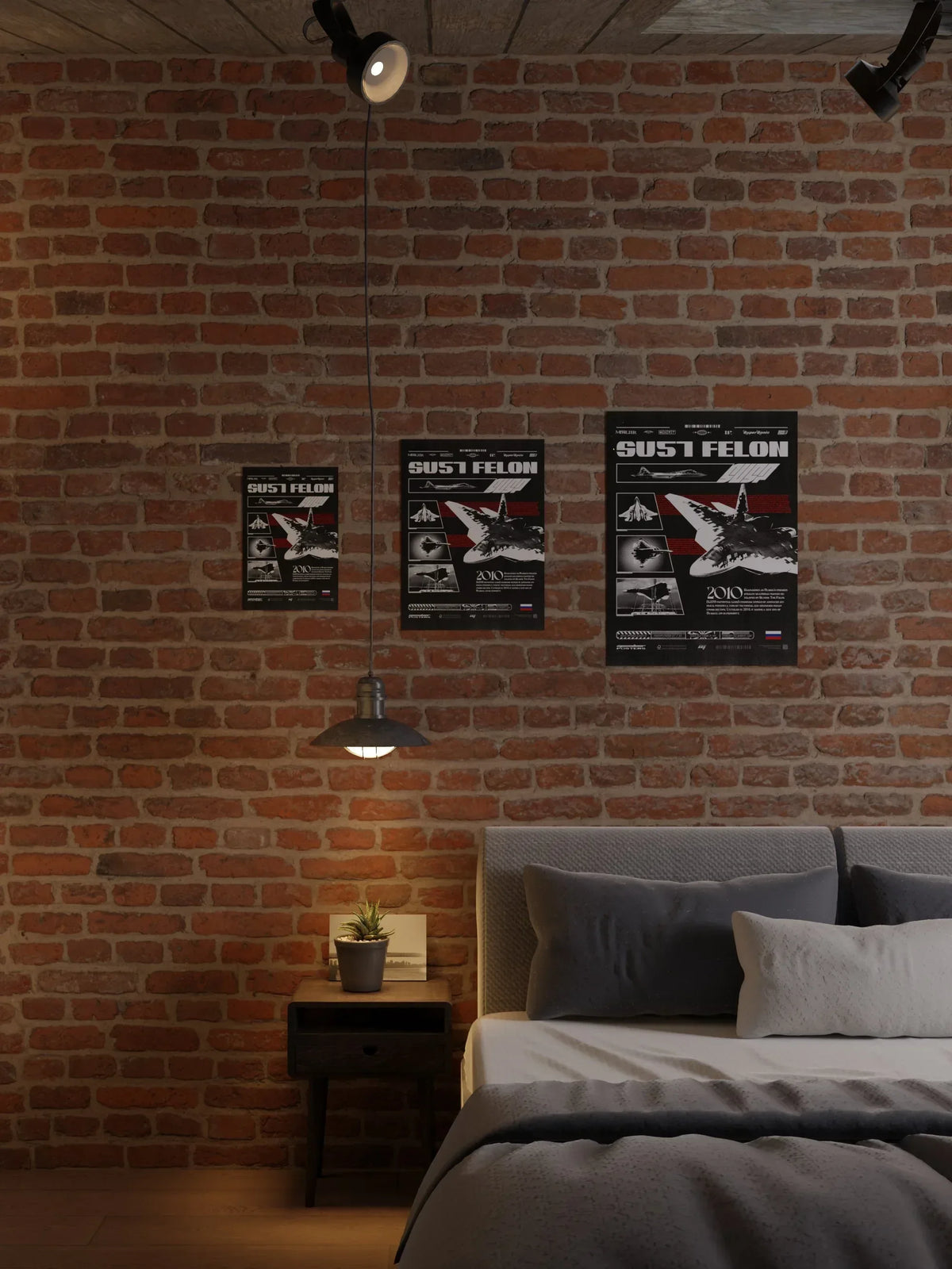 Retro Su 57 Felon Premium Matte Poster - Missileer Posters