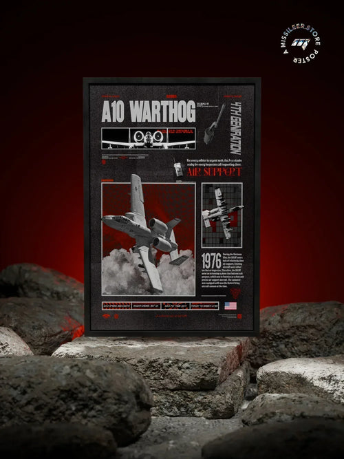 A10 Warthog Brutalism Premium Matte Poster - Missileer Posters