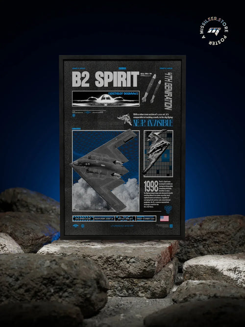 B2 Spirit Brutalism Premium Matte Poster - Missileer Posters