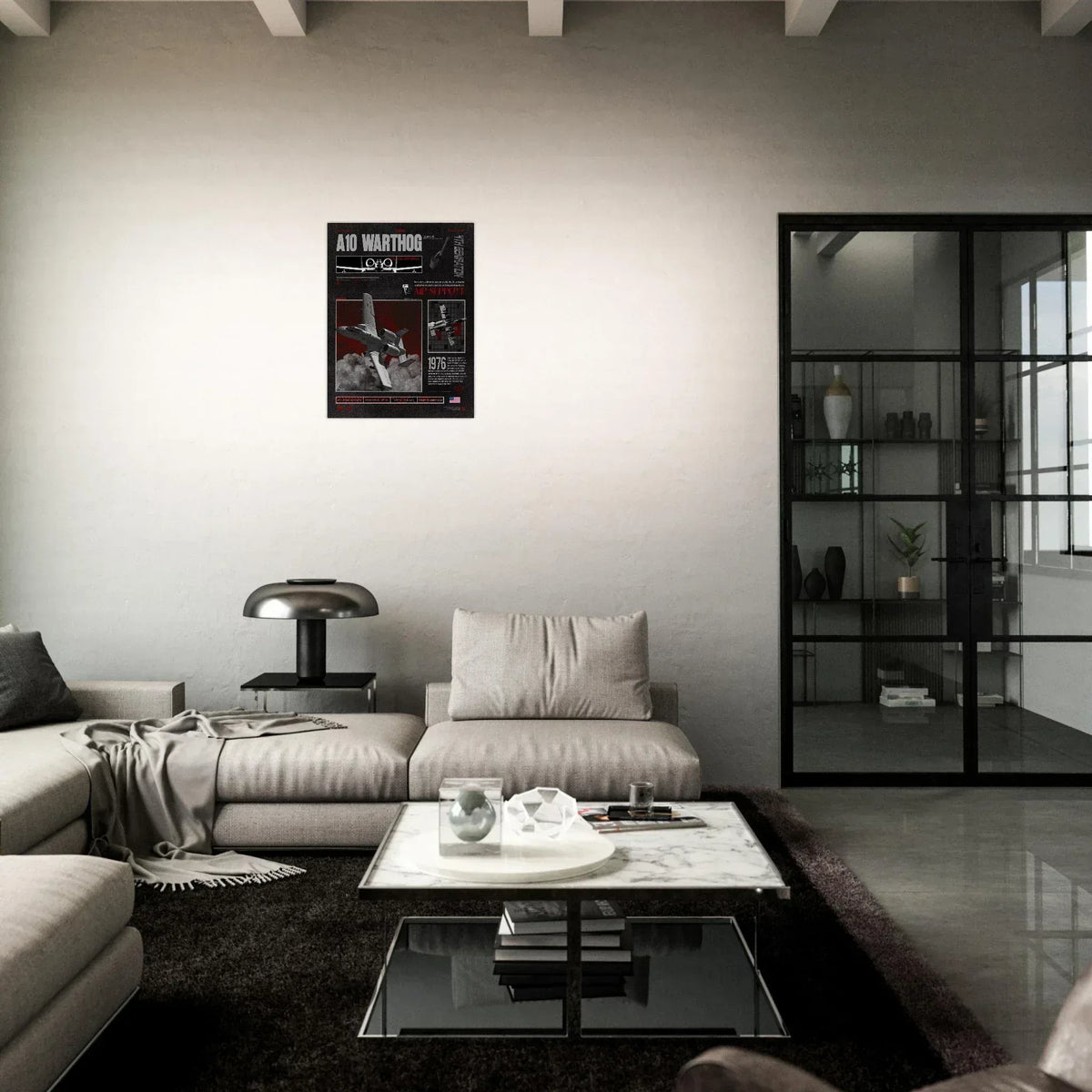 A10 Warthog Brutalism Premium Matte Poster - Missileer Posters