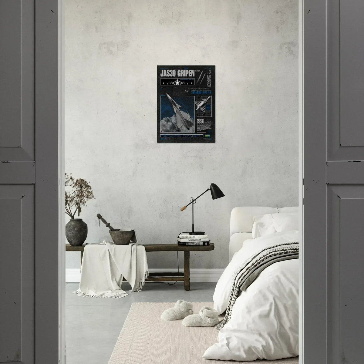 JAS39 Gripen Brutalism Premium Matte Poster - Missileer Posters